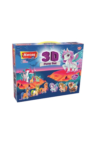 3d Pony Oyun Hamuru Seti