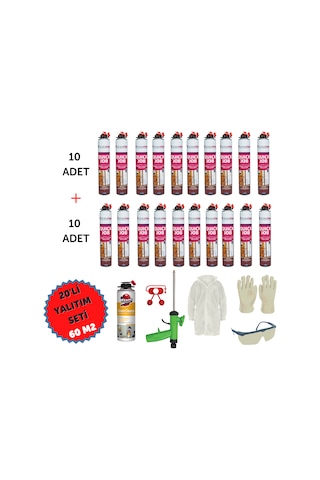 Yalıtüp Whitechem Poliüretan Isı ve Ses Yalıtım Köpük 20adetx930g