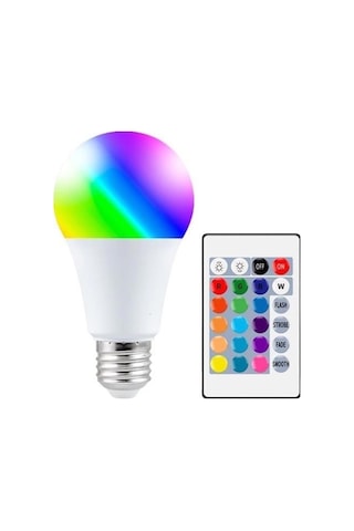 Büro Ev Ofis Dekoru İçin 9w 15renk Uzaktan Kumandalı Seçenekli Led Ampul Diğer