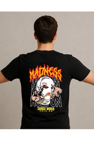Hugo Boss Madness Baskılı T-shirt Siyah