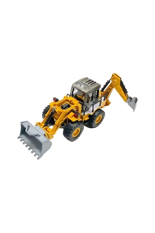 Oyuncak Model Metal Kepçe Dozer Excavatör Buldozer 30 Cm Ön Ve Arka Hareketli Kırılmaz Kepçe