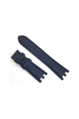 Versace Hakiki Deri Saat Kayşı Kordonu Lacivert 24 Mm