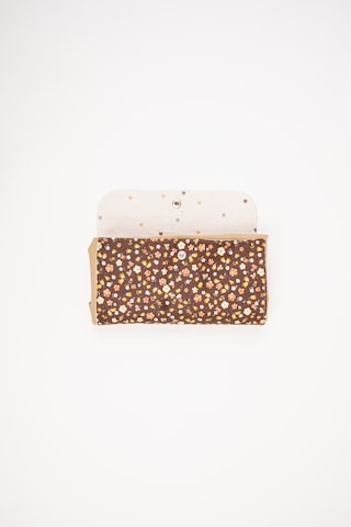 Fabric Craft Bag Alışveriş Çantası Katlanabilir Pamuklu Bez Çanta 42x47 Cm Kahverengi
