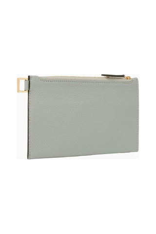 Montroi Small Nomad Deri Pouch Gri Kompakt Unisex Clutch