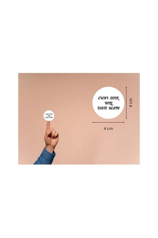 Every Soul Wıll Taste Death Sticker Quran İngilizce Her Nefis Ölümü Tadacaktır Ayeti 4 Cm 40 Adet Çok Renkli