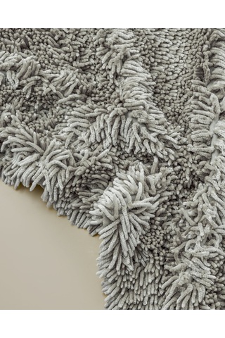 English Home Silky Shine Kaydırmaz Taban Banyo Paspası 50x80 Cm Gri Gri