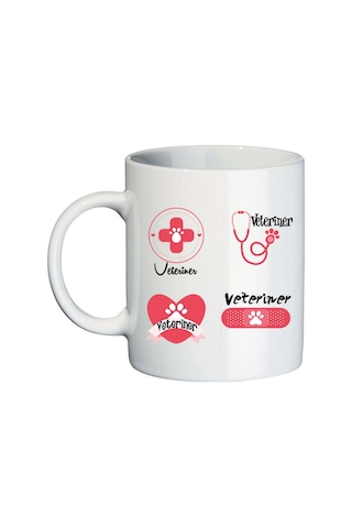 Bayan Veterinere Hediye Isimli Kupa Bardak