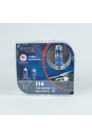 Delco U.s.a H4 X-treme Vision +%150 Fazla Işık Far Ampulü 12 Volt