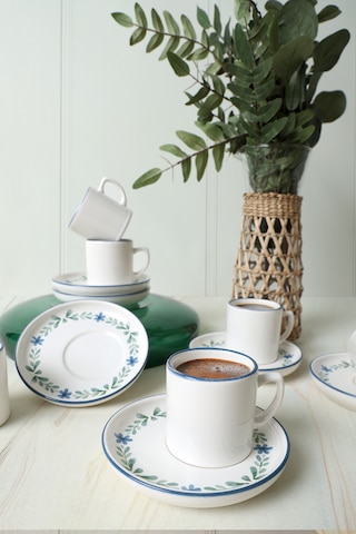 Keramika Daphne Nordic Kahve Takımı 12 Parça 6 Kişilik 22921-24