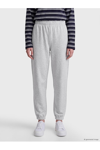 LC Waikiki Lc Waıkıkı Gri Beli Lastikli Kadın Jogger Eşofman Altı