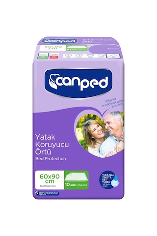 Canped Hasta Yatak Koruyucu Örtü 2 x 10'lu 60 x 90 CM
