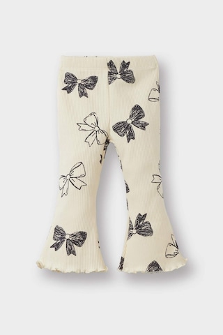 Defacto Kız Bebek 2li Takım Fiyonk Desenli Sweatshirt İspanyol Paça Tayt F0508a525auer99 Ekru