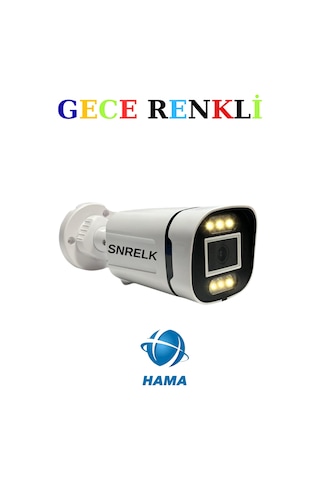 Snrelk Gece Renkli 6x Led Warm Lıght Geniş Açı Güvenlik Kamerası