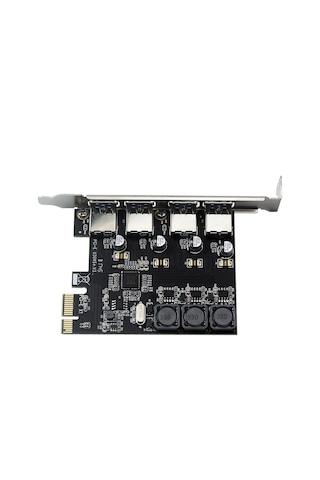 Gajeena Pcı-e 1x'den Usb3.0'a Çevirici Kart - 4 Port, Vıa Vl805 Q6 Çipi, 5gbps Hız, 5v 900ma Güç, 6a Şarj Gerektirmeyen Genişletme Kartı