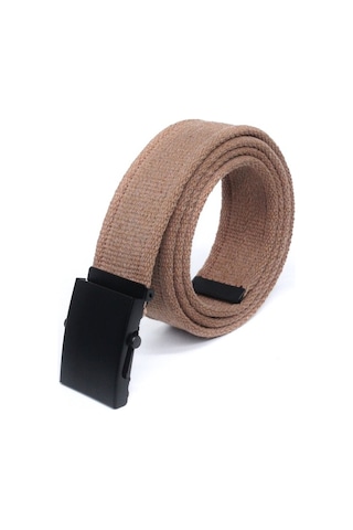 Livize Unisex Siyah Tokalı Kolon Kemeri 4Cm Taba Taba