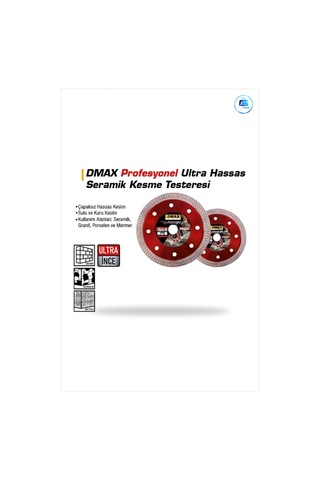 Ultra İnce Seramik Kesme Testeresi Daire Testere Bıçağı Çapaksız