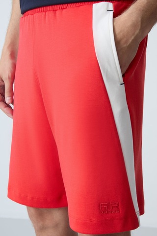 Tommy Life Fiesta Pamuklu Kalın Yumuşak Dokulu Standart Fit Basic Erkek Şort - 81280 Kırmızı