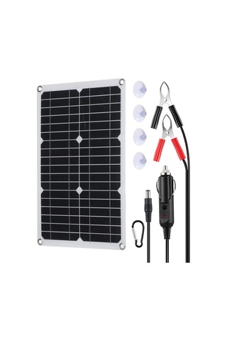 Maiyame 18v 20w Güneş Paneli Seti - Usb Ve Type-c Arayüzlü, Su Geçirmez, Silikon+abs Malzeme, 21.6v Açık Devre Gerilimi