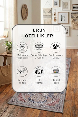 K-425 Resitall Yıkanabilir Yolluk Vizon