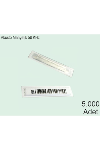 Akusto Manyetik Dr Barkodlu Alarm Etiketi 1 Koli: 5000 Adet