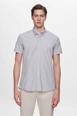 Twn Slim Fit Taş Baskılı Easy Iron Gömlek 4ec02ad042802 S01