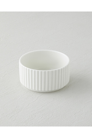 English Home Lunara Porselen Çerezlik 10 Cm Beyaz Beyaz