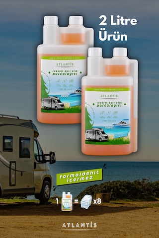 Karavan Tekne Tuvalet Kimyasalı 2x1000 Ml Portatif Ve Kasetli Tuvalet Atık Parçalayıcı - Ölçekli Şişe Karavan Tekne Tuvalet Kimyasalı 2x1000 Ml Portatif Ve Kasetli Tuvalet Atık Parçalayıcı - Ölçekli Şişe