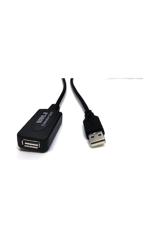 Beek Usb 2.0 Uzatma Kablosu 10 Metre Erkek-Dişi Repeater Siyah