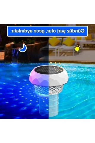 Güneş Enerjili Led Havuz Aydınlatma - 1 Adet, Etkili Ve Ekonomik Açık Bej