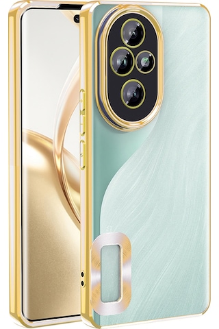 Honor 200 Pro Uyumlu Kılıf Kamera Korumalı Logo Gösteren Zore Omega Kapak -115590 Mavi