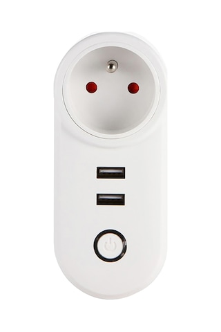 Skycity Ewelink Uyumlu Wifi Akıllı Prizi: Akıllı Telefon Uygulaması İle Kontrol, Zamanlama Ve Ses Komutu Desteği, 2 Usb Şarj Portu 5v 2.1a