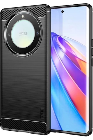 Honor X9A 5G Brushed Carbon Fiber Silikon KılıHonf - Siyah AL3332