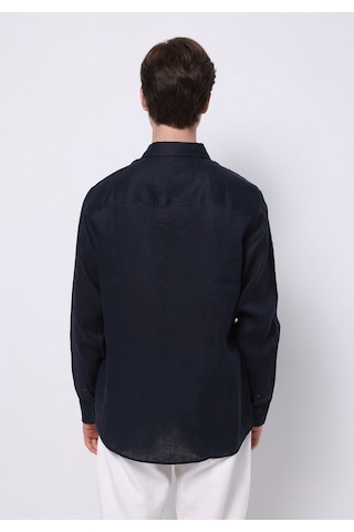 Colin's Colins Regular Fit Shirt Neck Düz Erkek Lacivert Uzun Kol Gömlek Cl1074493 Q1.v1 Nav Lacivert