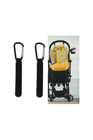 Suntek 2 X Puset Kancası Kayışı Buggy Mommy Siyahı Için