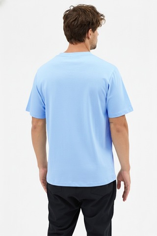 Goffra Erkek Vision Premium Kalite Yoğun Dokulu Pamuklu T-shirt Açık Mavi M101-r0220-08 Açık Mavi