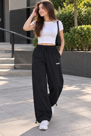 Esra Butik78 Voıd Unisex Oversize Lastikli Bel Büzgülü Paça Premium Eşofman Altı Antrasit Gri