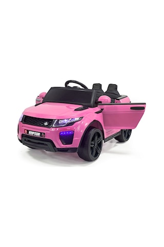 Akar Oyuncak Akar Raptor Akülü Araba Uzaktan Kumandalı 12 V Pembe