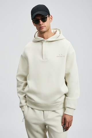 Lufian Road Erkek Sweatshirt Kırık Beyaz Kırık Beyaz 112030180100510 Beyaz