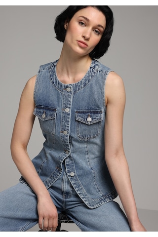Colin's Colins Slim Fit Kadın Light İndigo Denim Yelek Cl1081428 Q1.v1 Dn45074