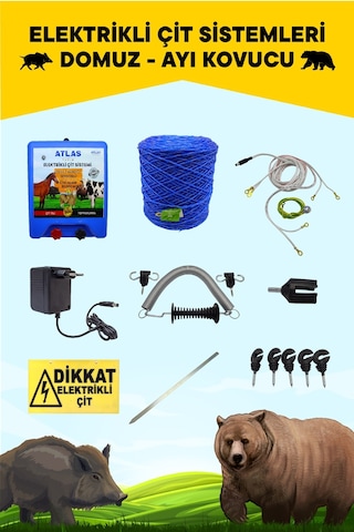 Atlas Elektrikli Bahçe Çiti 5 Yıl Garanti 2000mt Ömürlük Set Ürün No4 Atlas Elektrikli Bahçe Çiti 5 Yıl Garanti 2000mt Ömürlük Set Ürün No4