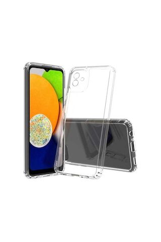 Galaxy A04 Kılıf Zore 2mm Anti Shock Silikon Renksiz