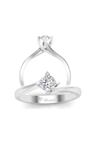 0,30 Karat F Renk Uluslararası Sertifikalı Pırlanta Tektaş Yüzük (464657500)