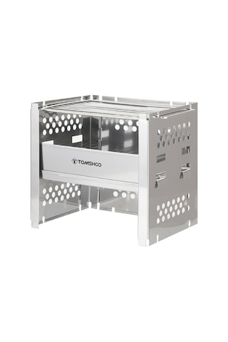 Tomshoo-dış Mekan Paslanmaz Çelik Izgara Ayarlanabilir Soba,y25384-t Gümüş