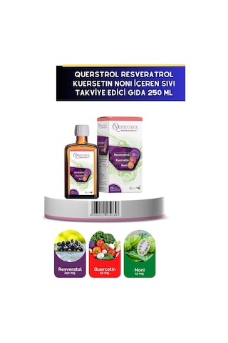 Resveratrol Kuersetin Içeren Sıvı 250 Ml