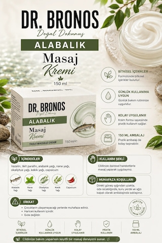 Dr. Bronos Alabalık Masaj Kremi 150 Ml