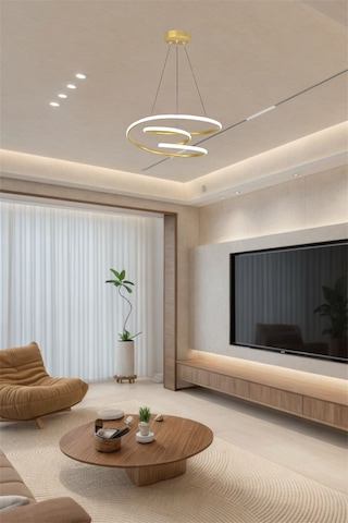 Ey Shop Space Model 3 Renk Kumandalı Beyaz&sarı&günışığı Led Avize Eskitme Gold