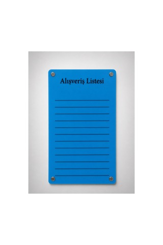 Alışveriş Listesi Yazı Tahtası - Silinebilir Kalemli Buzdolabı Not Panosu - 2 Adet Kalemli Sürpriz Hediyeli 28498785