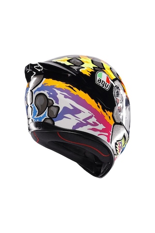 Agv K1 S Bezzecchi Mavi Vizör Kapalı Kask Çok Renkli