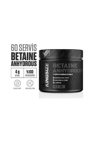 Kingsize Nutrition Betaine Anhydrous 180 Tablet - Aromasız