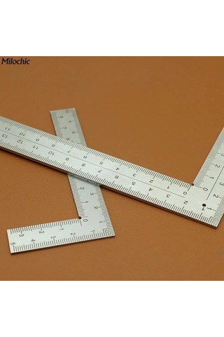 Moveevo Stainless Steel L-şekilli Cetvel 50x100mm: Dayanıklı, Korozyona Dayanıklı, Hassas Ölçü İçin Profesyonel Araç